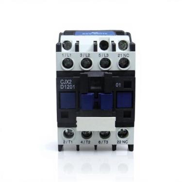 Imagem de Contator Tripolar CJX2 1201 12A 3p + 1Nf 24VAC - HS Automação