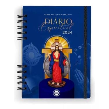 Imagem de Diário Espiritual 2024 - Padre Reginaldo Manzotti - Capa AZUL - LOYOLA