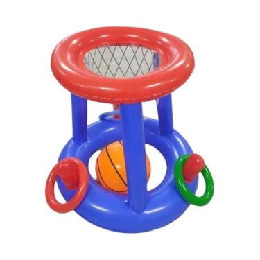 Imagem de Jogo De Basquete Aquático Inflável, Brinquedo Flutuante Para Lançament