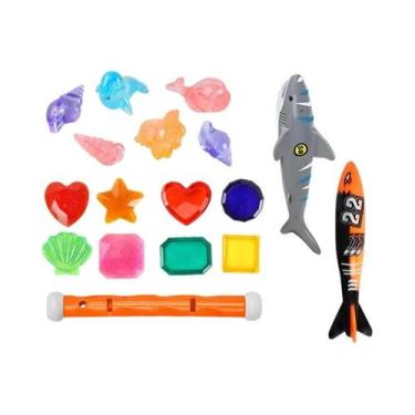 Imagem de Conjunto De Brinquedos Coloridos Para Mergulho Na Piscina De Verão: Bo