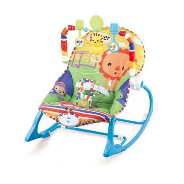 Imagem de Cadeira Bebê descanso Balanço Musical Vibratória Color Leão