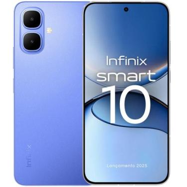 Imagem de Smartphone Infinix Smart 10 256GB 8GB RAM Tela 120Hz 5000mAh IP64, AZU