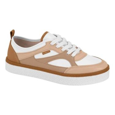 Imagem de Tênis Moleca Feminino Casual Casual Estiloso Original 5712, Bege, Nude