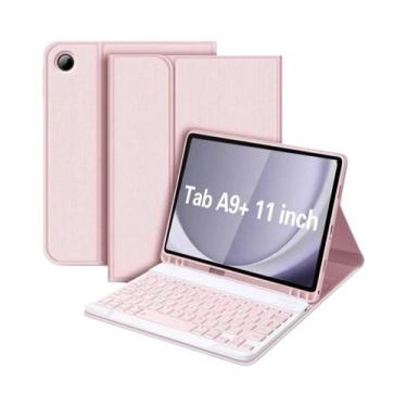 Imagem de Capa Com Teclado Bluetooth Para Samsung Galaxy Tab A9 plus De 11 Poleg