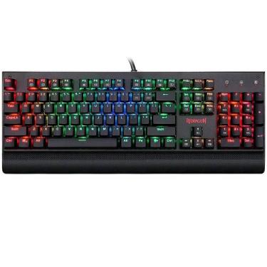 Imagem de Teclado mecanico usb gamer kala rgb switch outemu blue redragon k557rg