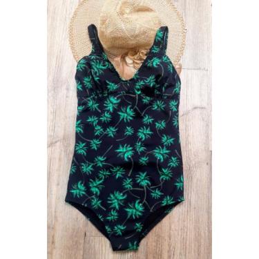 Imagem de Maiô sem bojo sem aro senhora alça reta Verde Tam.GG - Dani lingerie