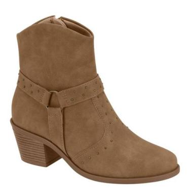 Imagem de Bota Feminina Texana Nobuck Ultraconforto Modare 7089103 Cor:CastanhoT