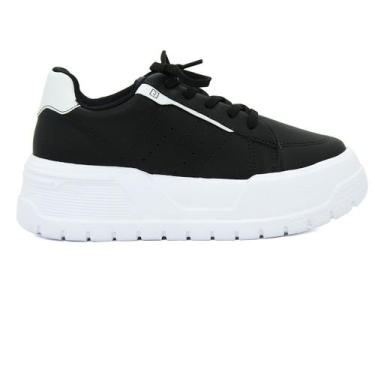 Imagem de Tenis Feminina Ramarim Original Lançamento Sola Alta 201, 36, Preto