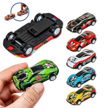 Imagem de Kit Carrinhos de Brinquedo com Fricção  5 ou 10 Unidades  Mini Carros 