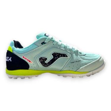 Imagem de Chuteira Joma Top Flex Society Couro Profissional, Azul celeste, 38