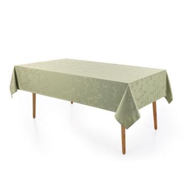 Imagem de Toalha de Mesa Karsten Veríssimo Easy Wash 6 Lugares Verde 1,8 x 2,2m