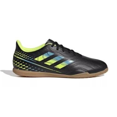 Imagem de Chuteira Masc Indoor Copa 21 Adidas Gz1395, Preto, Amarelo, Azul, 42