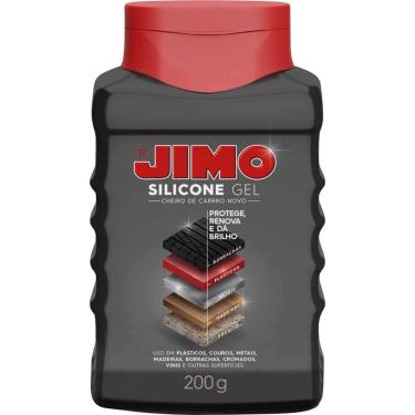 Imagem de Silicone em Gel Automotivo para Painéis Pneus Borrachas e Partes Cromadas 200g Proteção e Brilho Jimo