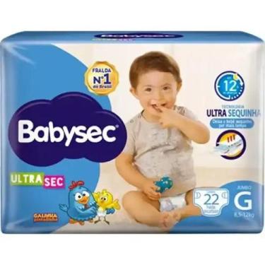 Imagem de Fralda Babysec Galinha Pintadinha Tamanho G Jumbo 22un Proteção 12h