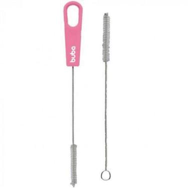 Imagem de Escova de limpeza para canudo buba - rosa
