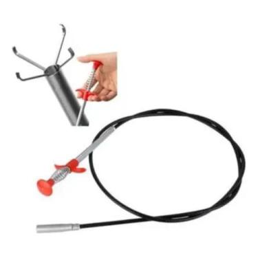Imagem de Haste Flexivel Desentupidora 60cm com Garra para Limpeza Bestfer