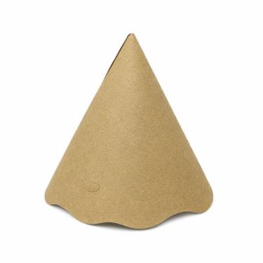 Imagem de Chapéu de Aniversário Liso de Papel Cartão 16.5cm com 8 Unidades Caramelo Ultra Fest