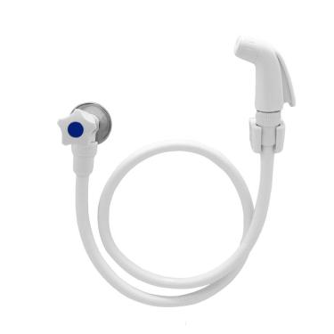 Imagem de Ducha Higiênica Pop com Mangueira Flexível 1,0m e Suporte ABS Branca Shop Hidráulica