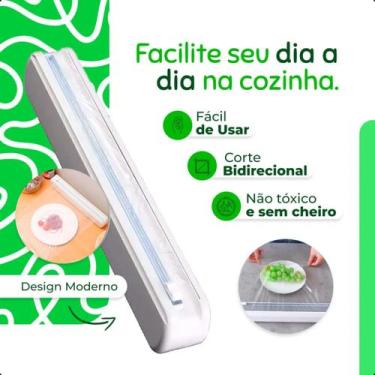 Imagem de Suporte Dispenser Cortador Papel Alumínio Plástico Filme - Kasa Nossa 