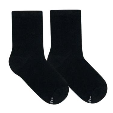 Imagem de Meia Infantil Cano Médio Mash, 27 A 32, Preto