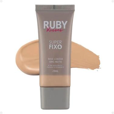 Imagem de Base Líquida Ruby Kisses Super Fixo Semi-Matte cor 105 28ml - KISS NEW