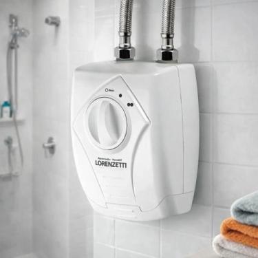 Imagem de Aquecedor Água Versátil 5500W 127V Fácil Instalação Pia Cozinha Lavató