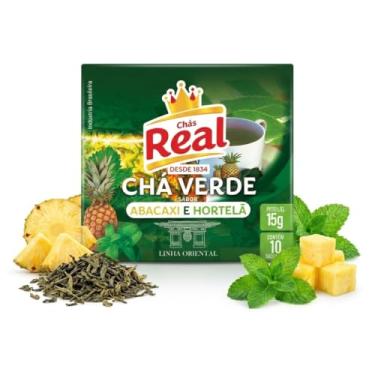 Imagem de CHÁS REAL Real Mult.Cha Verde Abacaxi C/Hort 1 5 Gr
