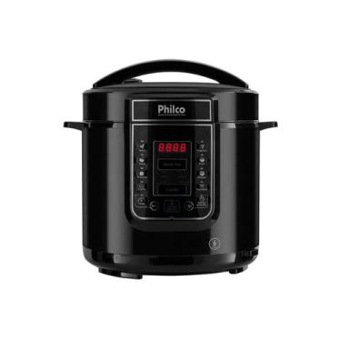 Imagem de Panela de Pressão Digital Philco PPP01P Inox 13 programas 6L Preta 127