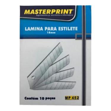 Imagem de Lamina Para Estilete 18mm Mp452 Estojo Com 10 Unidades  Kit 3un - MAST