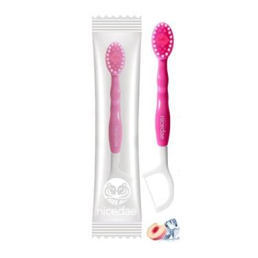 Imagem de Nicedae Mini Escova Dente Descartável com Pasta embutida - Kit 10 Unid
