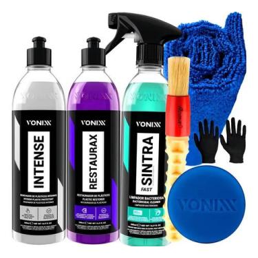 Imagem de Kit Limpeza Automotiva Vonixx Sintra Fast Intense Restaurax - Congratu