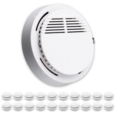 Imagem de Detector de Fumaca Kit 20 Uni Incendio Fogo Alarme 85db Sensor Fotoele