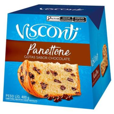 Imagem de Panettone Visconti Gotas Chocolate com 400g