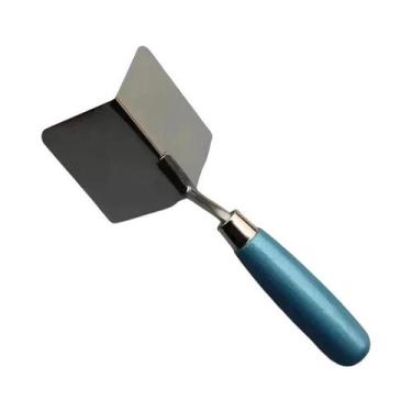 Imagem de Espátula De Canto Para Drywall Em Aço Inoxidável 8x6cm Para Gesso Acar