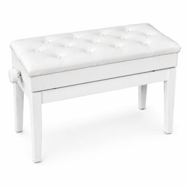 Imagem de Banqueta,banco p/ piano,órgão c/ assento p/ duas pessoas (74 cm x 35 c