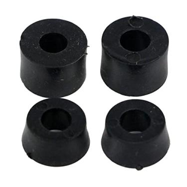 Imagem de Colaxi 2 Conjuntos de Caminhão de Skate Alto Elástico PU Longboard Buchas Gaxeta Almofada de Choque Acessórios para Placas de Durômetros de Várias Core, Preto 100A