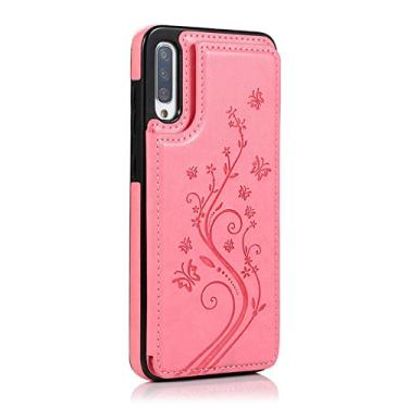 Imagem de Capa para celular estilo carteira de cartão da moda para A32 A52 A72 Capa para Samsung Galaxy S21 S20 FE Ultra S10 S9 S8 Plus A12 A42 A51 A71 A21S A50 A70, Rosa, Para Galaxy S21 Plus