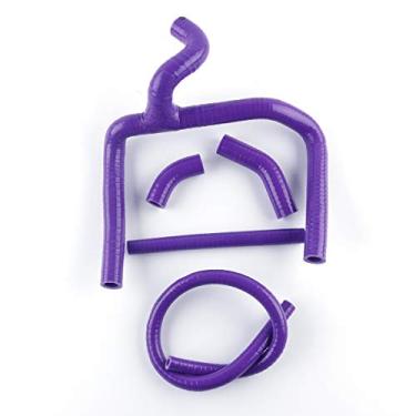 Imagem de LUXERAD 3 camadas 4,5 mm desempenho silicone tubo de refrigeração para Ho nda CR250 02-07 (Roxo)