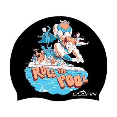 Imagem de Dolfin Rule The Pool Silicone Swim Cap Black