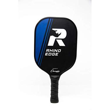 Imagem de Champion Sports Palmar de madeira Pickleball: Rhino Edge Wood Pickleball Paddle - Palmatórias Bola Pickle interno/externo - Raquete vermelha/preta