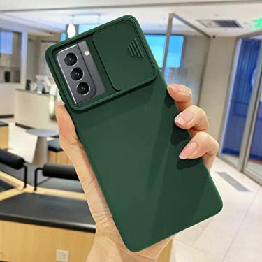 Imagem de Capa de telefone de lente de câmera deslizante fashion para Samsung Galaxy A51 A32 A52 A31 S21 Plus S20 FE A72 A50 A42 A22 A12 A52S 5G A 32 A03S 164 Capa, Green05, Para A22 4G (M22 M32)