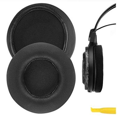 Imagem de Geekria Almofadas auriculares de substituição QuickFit para fones de ouvido ATH-AD400/AD500X/AD700/AD900X, A500/A500X/A700/A900X/A950LP, peças de reparo (preto)