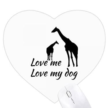 Imagem de Common Knowledge – Mousepad de borracha com tema de cultura da língua inglesa e girafa com coração