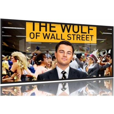 Imagem de Quadro Decorativo O Lobo de Wall Street 130x60 Moldura Preta 2x2 2