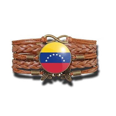 Imagem de Pulseira Feminina Bandeira da Venezuela Ajustável