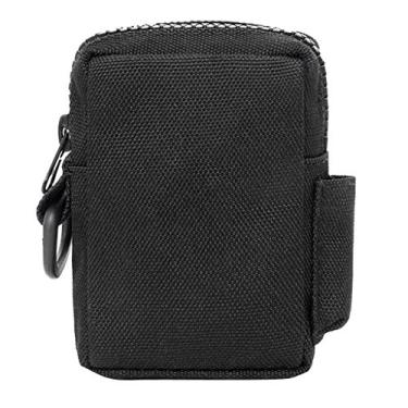 Imagem de Simhoa Bolsa tiracolo tiracolo para celular Oxford bolsa de tecido para viagem porta-cinto - preta