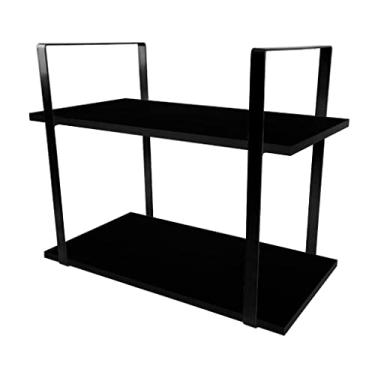 Imagem de Prateleira Vita Design Industrial Estante 60x30cm Preto e Preto