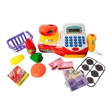 Imagem de Caixa Registradora Infantil Com Balança - Vermelha - Yes Toys