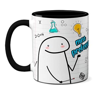 Imagem de Caneca Presente Meu Professor É O Melhor Do Mundo Flork (Preta)