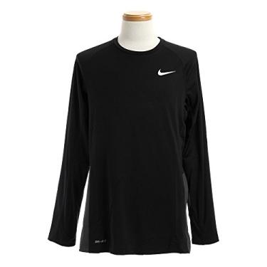 Imagem de NIKE Camisa masculina de manga comprida Crossover #677538-100, Black/Black/Anthracite/White, XX-Large